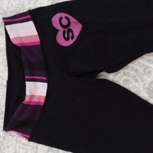 Soul cycle leggings black with heart logo